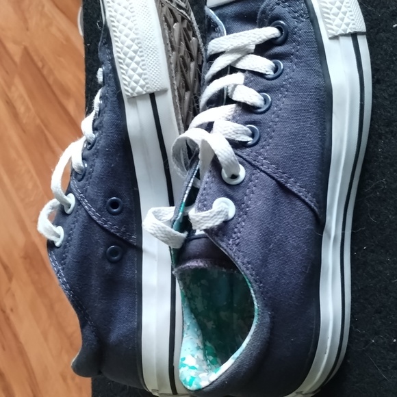 Converse Chuck Taylor All Star blue and white women's size 7 low top sneakers - Picture 5 of 8